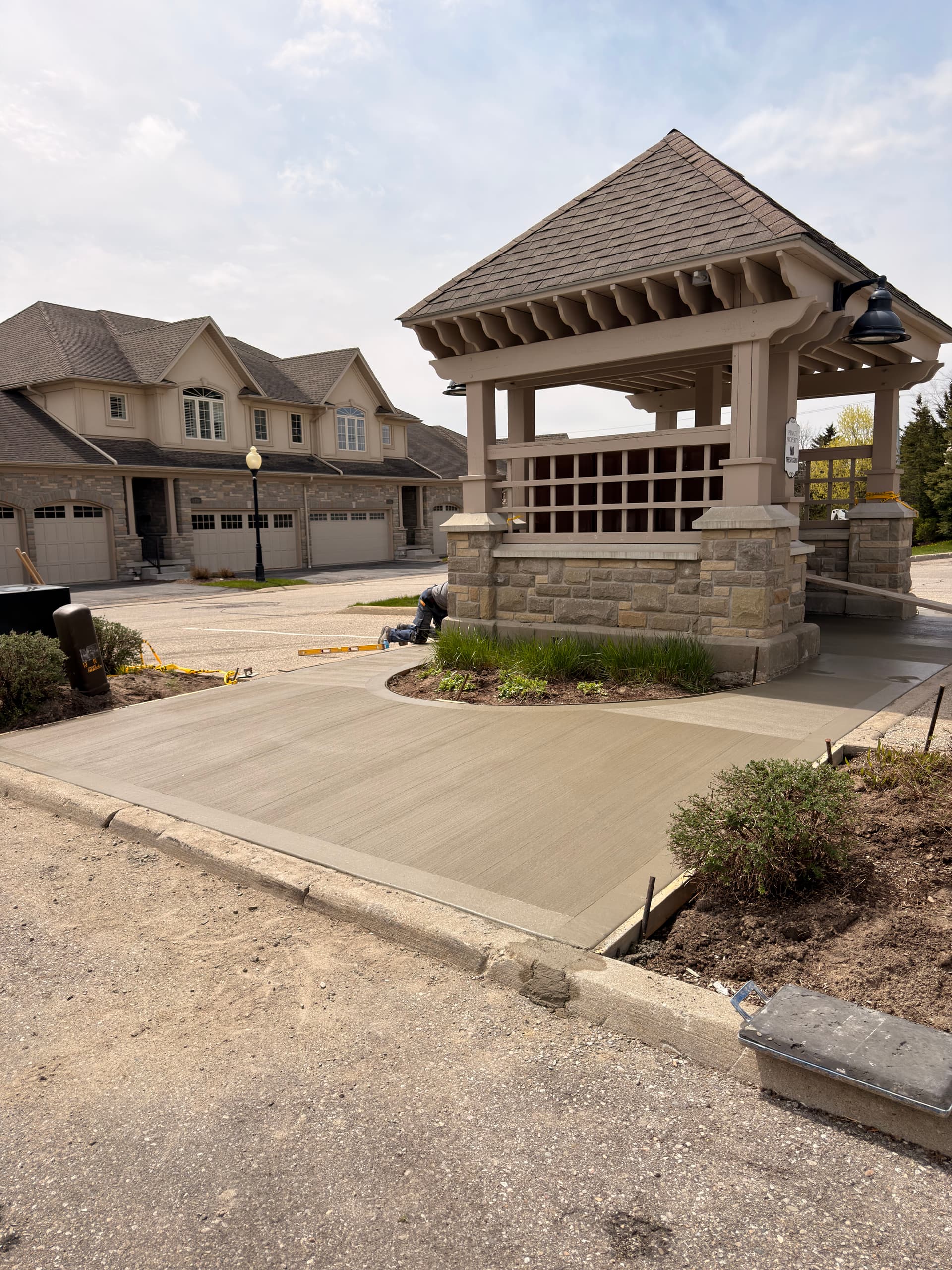 Concrete Walkway Replacement at a Waterloo Community Mailbox image
