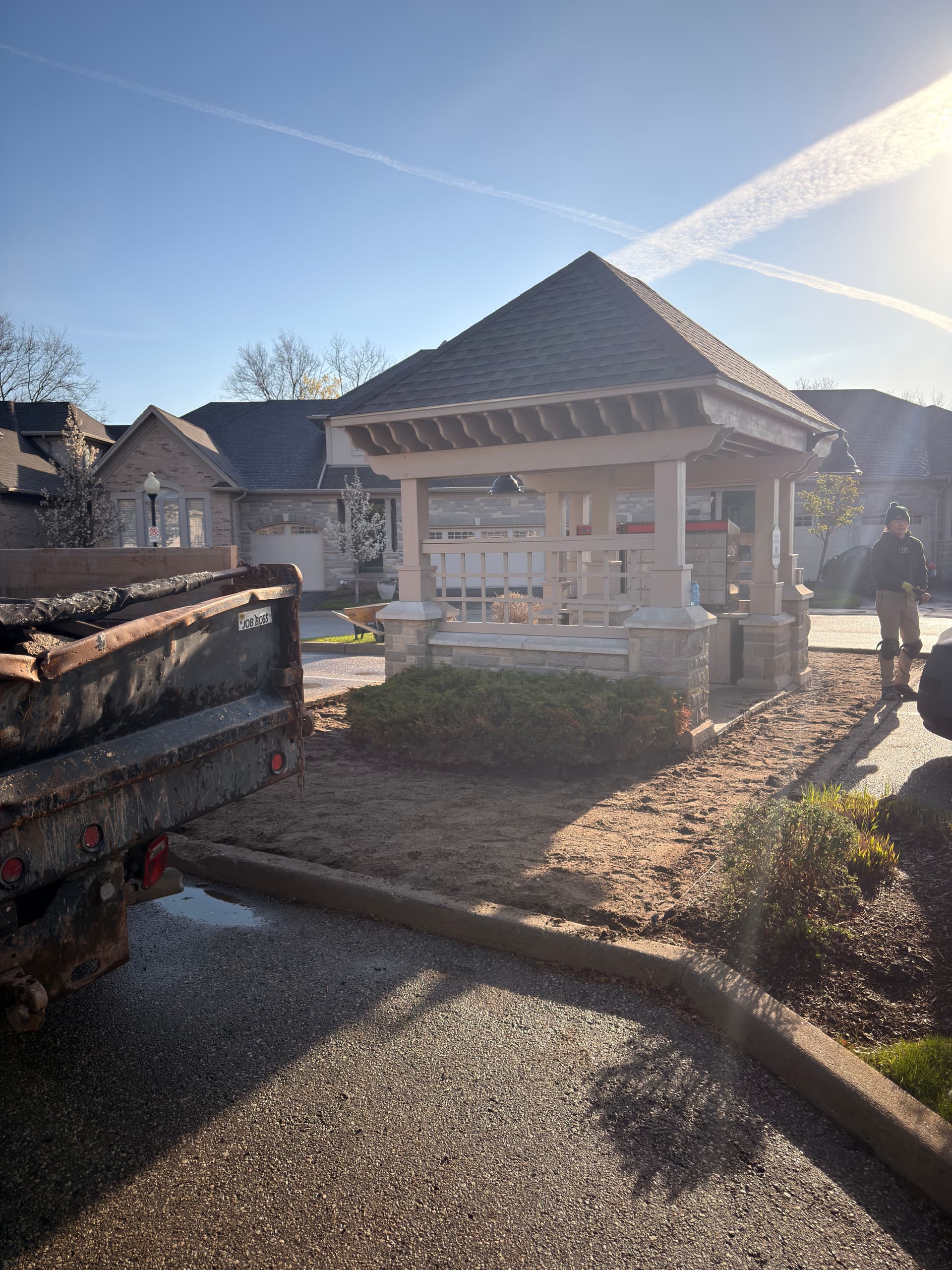 Gallery photos for Concrete Walkway Replacement at a Waterloo Community Mailbox: Image #1