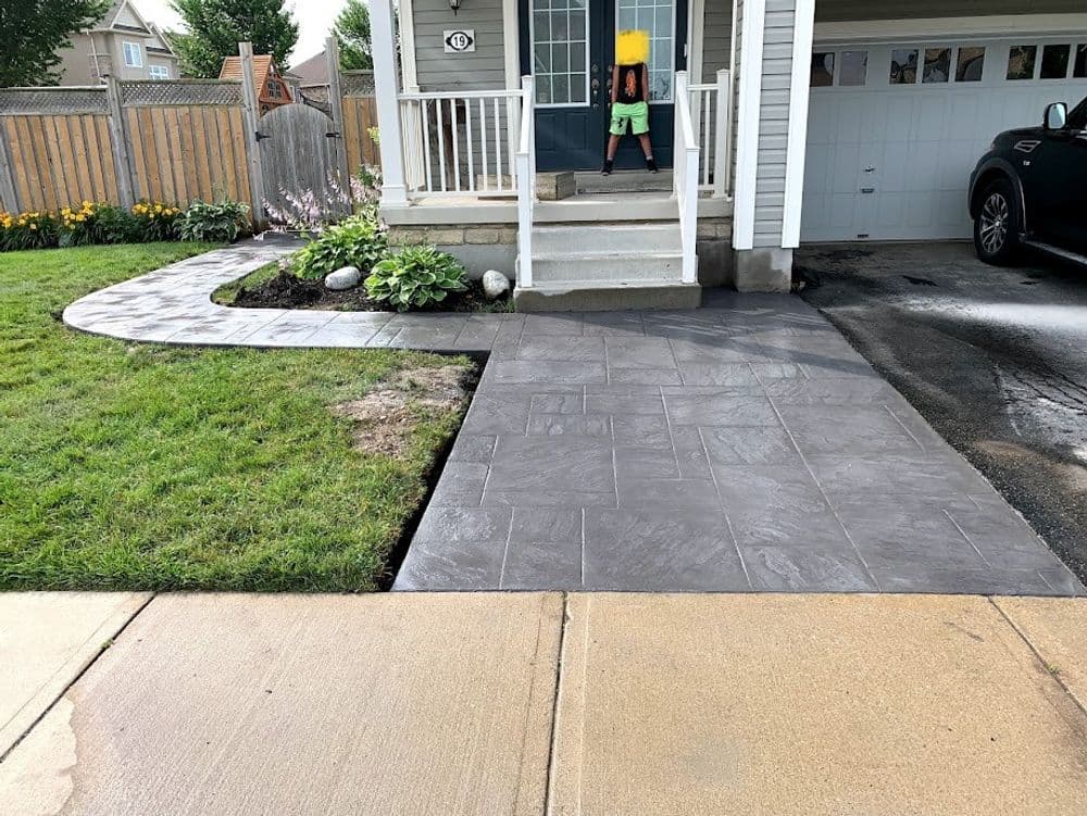 Enhanced Curb Appeal with a Modern Walkway in Breslau image