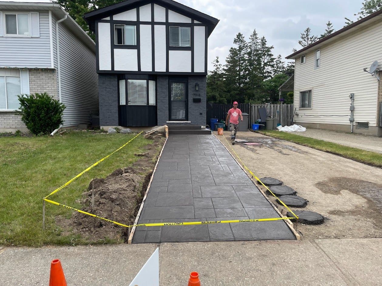 Modern Concrete Pathway Makeover image